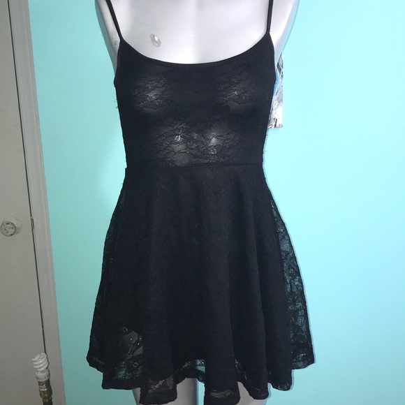 H&M Dresses & Skirts - Black lace skater dress H&M Dresses & Skirts - Black lace skater dress